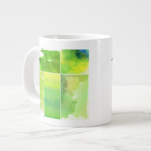 Satz von Aquarell abstrakt handgemalt Jumbo-Tasse