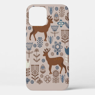 Satz von Blumenelementen im skandinavischen Stil, Case-Mate iPhone Hülle