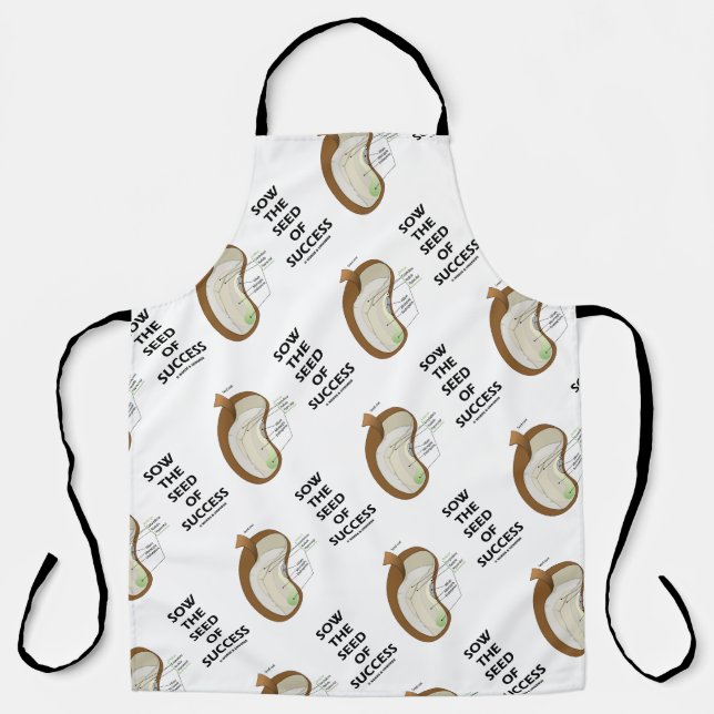 Sau das Saatgut von Erfolg Dicotyledon Bean Saatgu Schürze (Vorderseite)