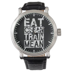 SAUBER ESSEN, TRAGEN GEMEIN - Workout Motivierend Armbanduhr