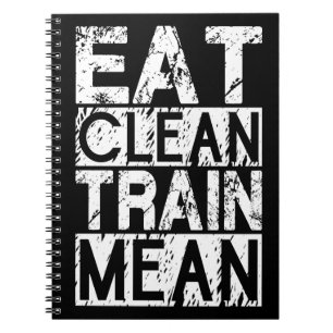 SAUBER ESSEN, TRAGEN GEMEIN - Workout Motivierend Notizblock