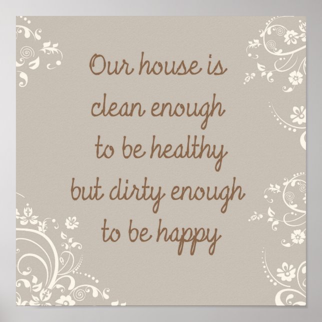 Sauber genug poster (Vorne)