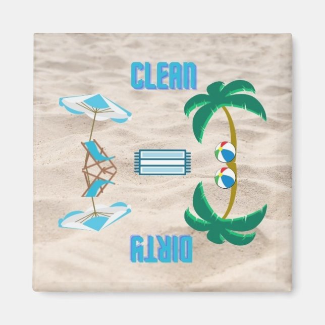 Sauber/Geschirrspüler Magnet (Vorne)