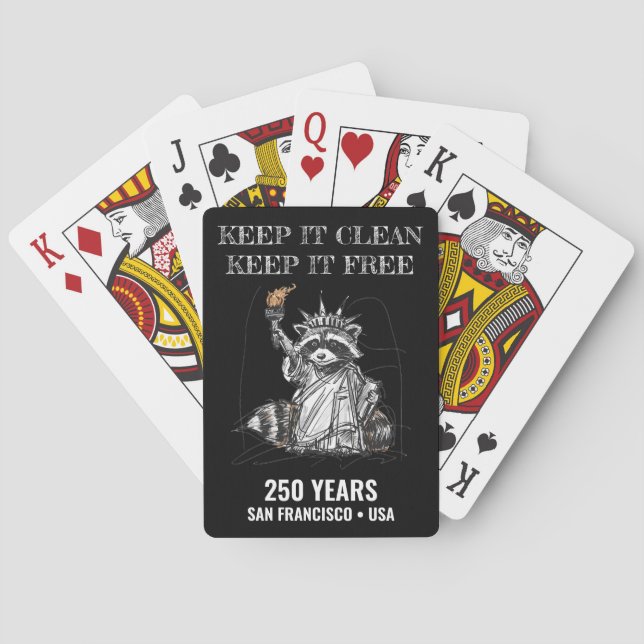 Sauber halten, Frei halten • 250 Jahre Spielkarten (Rückseite)