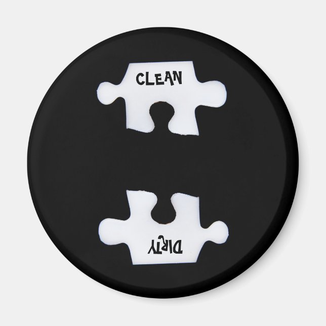 sauber und schmutzig magnet (Vorne)