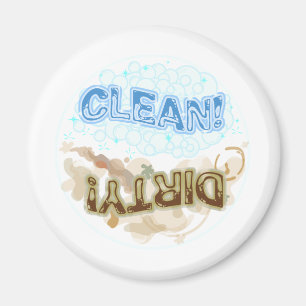 Sauber und schmutziger Magnet