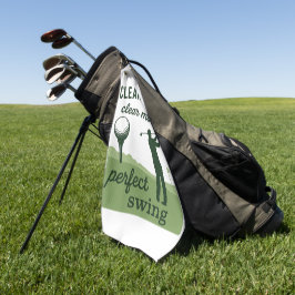 Saubere Balls Klare Gedanken perfekt Schwingen Fun Golfhandtuch