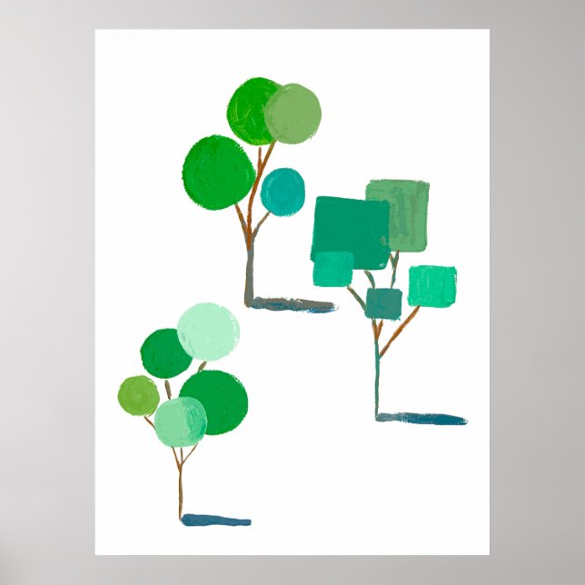 Saubere Bäume Poster (Vorne)