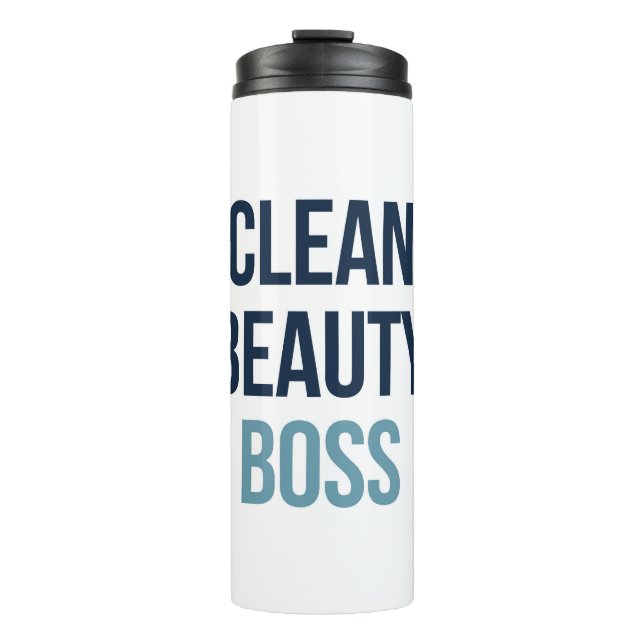 Saubere Beauty Boss Thermosbecher (Vorderseite)