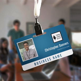 Saubere Blaue Weiße Fügen Sie Ihr Logo Office Mita Ausweis