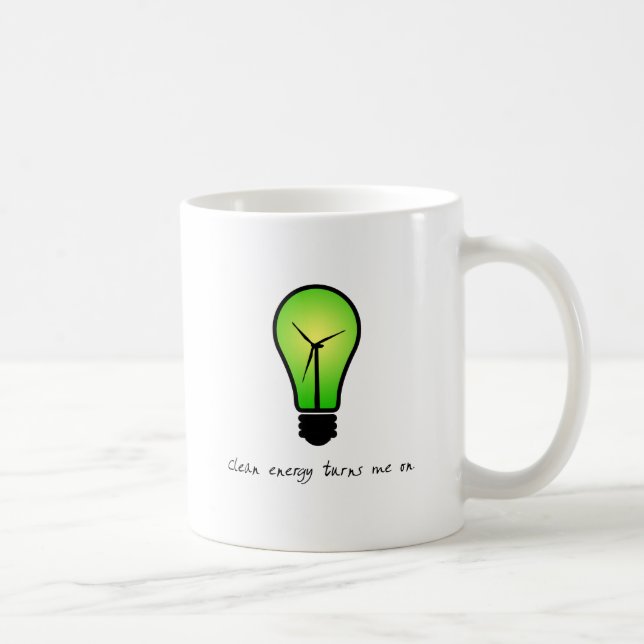 Saubere Energie-Birne - Tasse (Rechts)