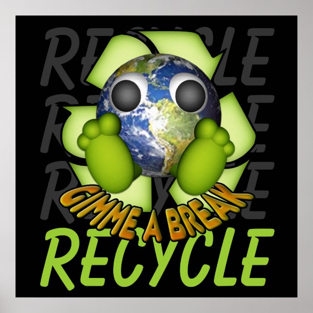 Saubere Erde - Recyceln Poster (Vorne)
