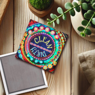 Saubere Geschirrspülmaschine Magnet