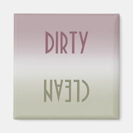 Saubere Geschirrspülmaschine Magnet