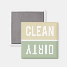Saubere Geschirrspülmaschine mit Sauberkeit, Creme Magnet