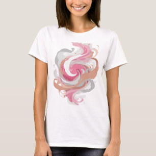 Saubere graue ABSTRACT ART Statement Design T-Shirt