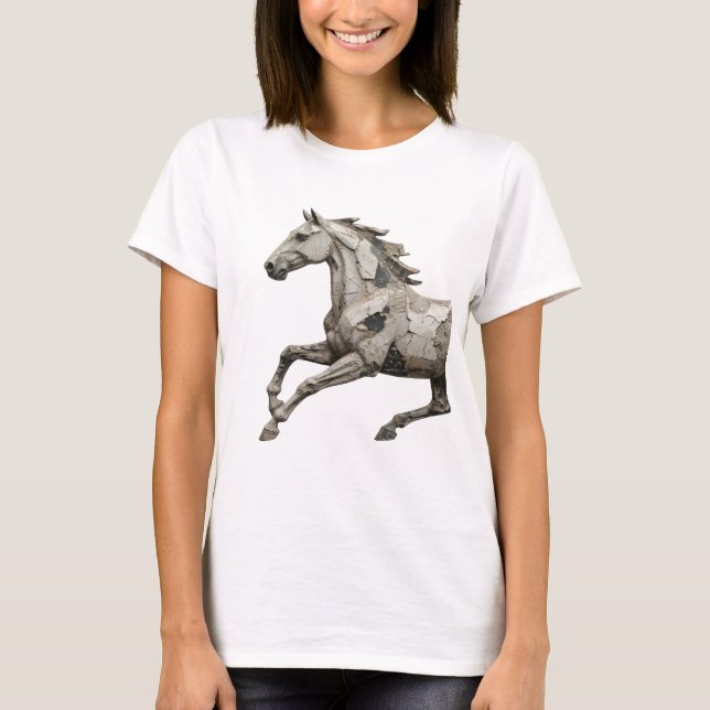 Saubere graue ABSTRACT ART Statement Design v2 T-Shirt (Vorderseite)