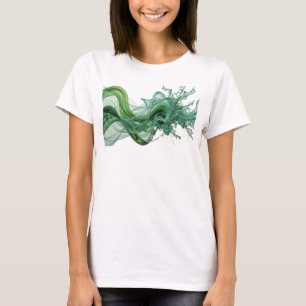 Saubere grüne ABSTRACT ART Grafik T-Shirt