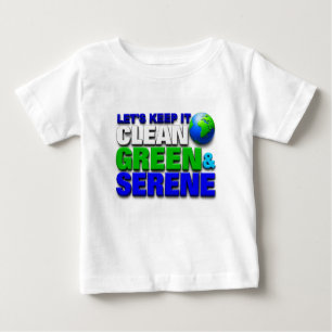 Saubere grüne Erde Baby T-shirt