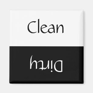 Saubere Hautfarbe (schwarz und weiß) Magnet
