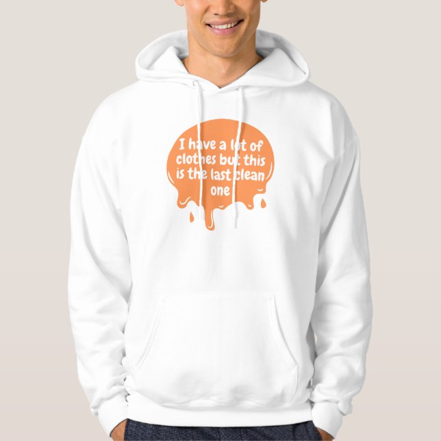 saubere Kleidung Hoodie (Vorderseite)