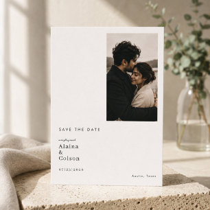 Saubere Minimalistische Fotografie Save The Date