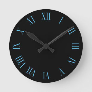 Saubere, minimalistische römische Zahl in Sonderf Runde Wanduhr