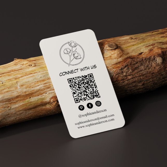Saubere moderne Markenbildung mit QR-Code Visitenkarte (Von Creator hochgeladen)