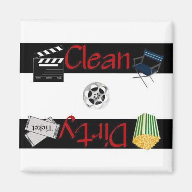Saubere oder dreckige Filme Geschirrspülmaschine M Magnet (Vorne)