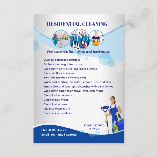 Saubere professionelle editierbare Vorlage  (Vorderseite)