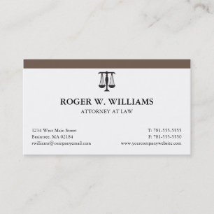 Saubere Rechtsanwalts-Visitenkarte mit Visitenkarte