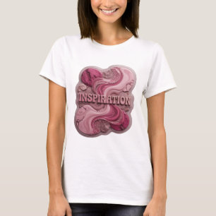 Saubere rosa INSPIRATION künstlerisches Motiv T-Shirt