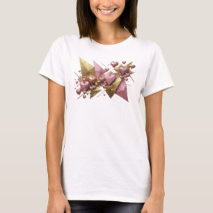 Saubere rote ABSTRACT ART Tragbare Kunst T-Shirt