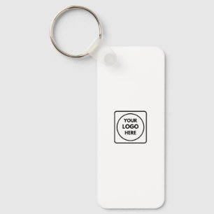 Saubere Schlüsselanhänger mit Geschäftslogo und QR