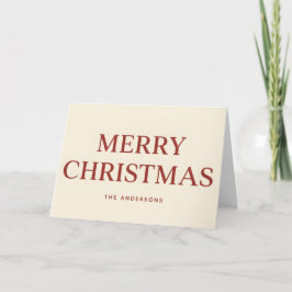 Saubere Serif-Retro-Schriftart Frohe Weihnachten