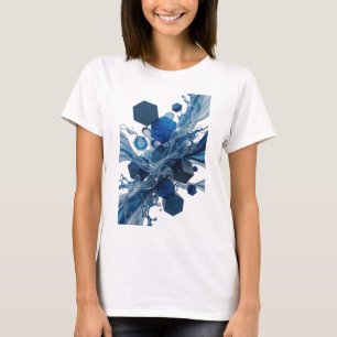 Saubere Silber ABSTRACT ART Gestaltung T-Shirt