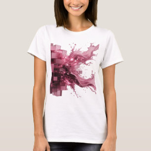 Saubere Silber ABSTRACT ART Gestaltung T-Shirt