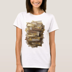 Saubere Silber ABSTRACT ART Kunstprint T-Shirt