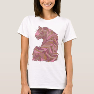 Saubere Silber ABSTRACT ART Kunstprint T-Shirt