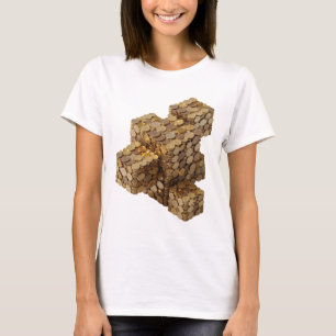 Saubere Silber ABSTRACT ART Mode Druck T-Shirt