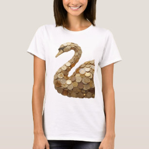 Saubere Silber ABSTRACT ART Statement Design v2 T-Shirt