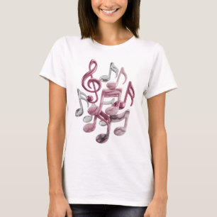 Saubere Silber MUSIC IN MOTION künstlerisches Moti T-Shirt