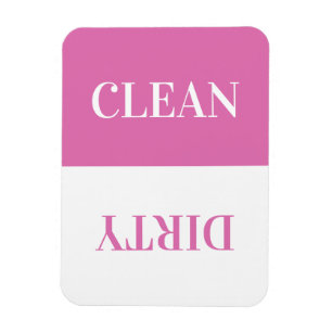 Saubere Spülmaschine Moderne Minimal Pink Magnet 