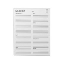 Saubere und einfache Lebensmittelliste