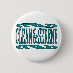 Saubere und friedliche inspirierende Genesungszita Button