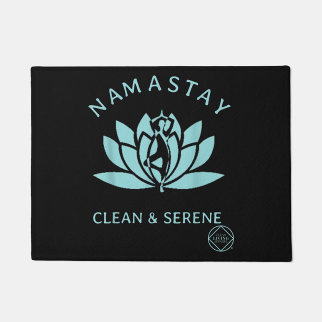 Saubere und serene Yoga Narcotics Anonym Fußmatte (Vorderseite)