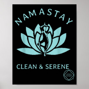 Saubere und serene Yoga Narcotics Anonym Poster