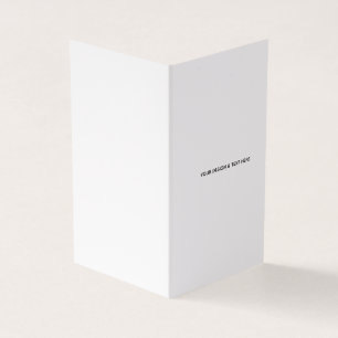 Saubere weiße minimalistische Dankeskarte für den