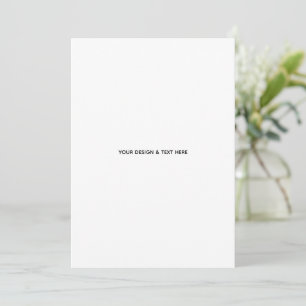 Saubere weiße minimalistische Dankeskkarte für Bei