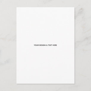 Saubere weiße minimalistische Dankeskkarte für Bei Postkarte